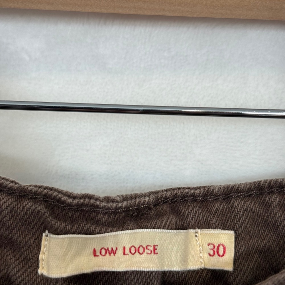 Levi's Brown Low Loose Jeans Wide Leg Size 30x30 - Picture 4 of 8